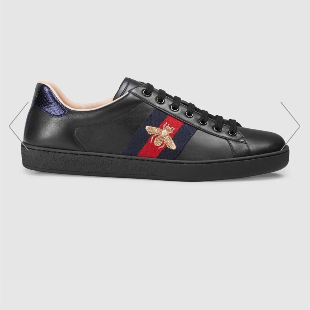 Women’s black Gucci Ace sneaker. Size 38.5. - Picture 2 of 15